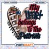 Patriots Heart PNG Sublimation Design