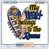 Rams Heart PNG Sublimation Design 1 Rams Heart PNG Sublimation Design