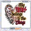 Kansas City Chiefs Heart PNG Sublimation