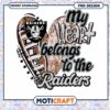 Raiders Heart PNG Sublimation Design 2 Raiders Heart PNG Sublimation Design
