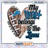 My Heart Belongs to the Lions PNG