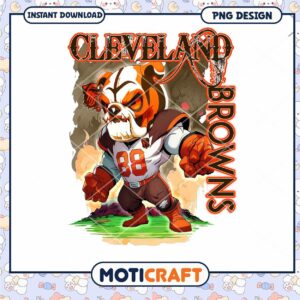 Cleveland Browns Bulldog PNG Sublimation Cleveland Browns Bulldog PNG Sublimation