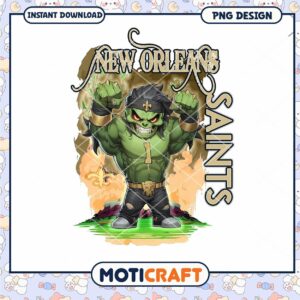 New Orleans Saints Hulk PNG Design New Orleans Saints Hulk PNG Design