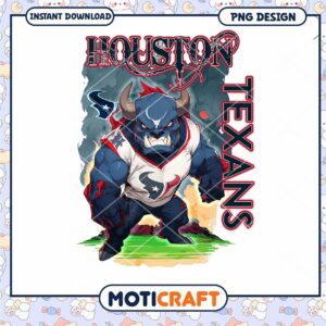 Houston Texans Bull PNG Sublimation