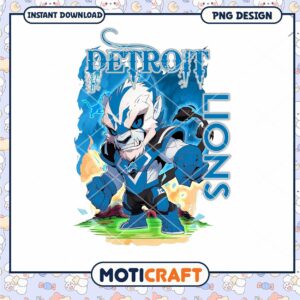 Detroit Lions PNG Sublimation Design