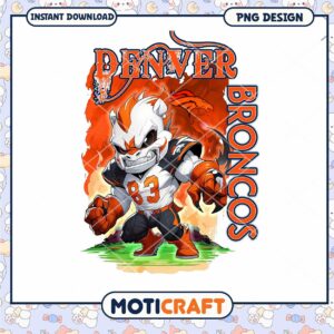 Denver Broncos Mascot PNG Sublimation