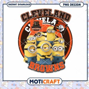 Minions Cleveland Browns PNG Design Minions Cleveland Browns PNG Design