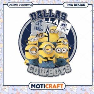 Minions Dallas Cowboys PNG Design Minions Dallas Cowboys PNG Design