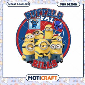 Minions Buffalo Bills PNG Design