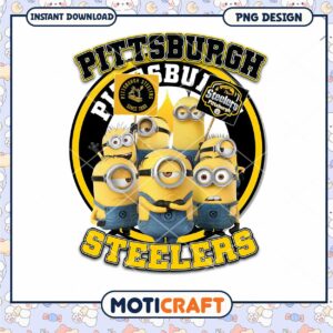 Minions Pittsburgh Steelers PNG Design