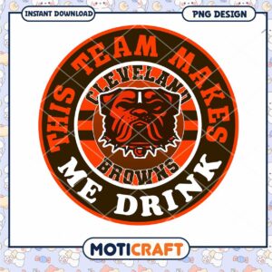 Cleveland Browns PNG Sublimation Design