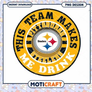 Pittsburgh Steelers PNG Design Drink