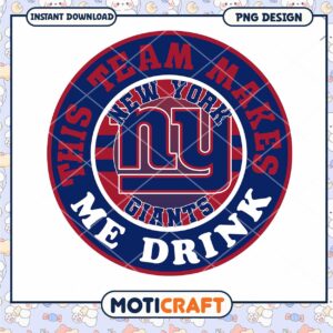 NY Giants Drink PNG Design NY Giants Drink PNG Design