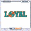 Miami Dolphins Loyal PNG Design