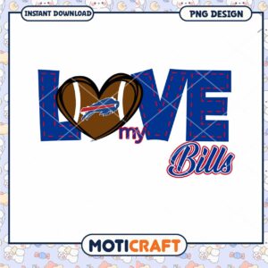Buffalo Bills Love PNG Design Buffalo Bills Love PNG Design