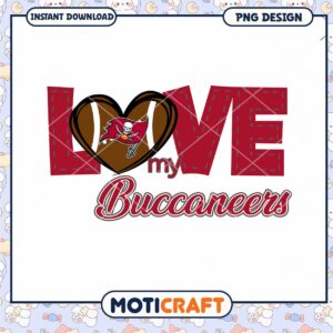 Love My Buccaneers PNG Design Love My Buccaneers PNG Design