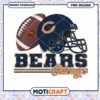 Chicago Bears Football Helmet PNG Download Design