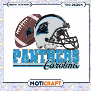Carolina Panthers Football Helmet PNG Design Download