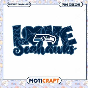 Seahawks Love PNG Design Instant Download
