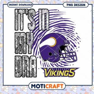 Minnesota Vikings DNA PNG Sublimation Design
