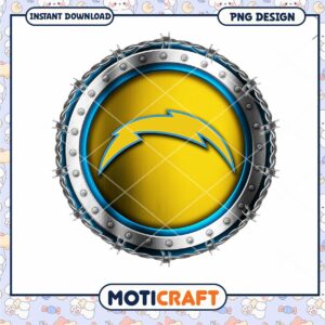 Los Angeles Chargers PNG Shield Design