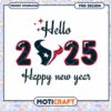Hello 2025 Happy New Year PNG Design 1 Hello 2025 Happy New Year PNG Design