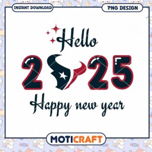 Hello 2025 Happy New Year PNG Design