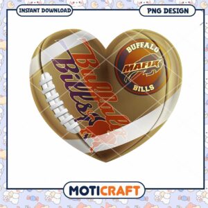 Buffalo Bills Heart Football PNG