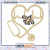 Saints Heart Stethoscope PNG Design 1 Saints Heart Stethoscope PNG Design