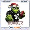 Grinch Falcons Football PNG Design 2 Grinch Falcons Football PNG Design