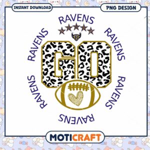 Ravens Go Football PNG Design