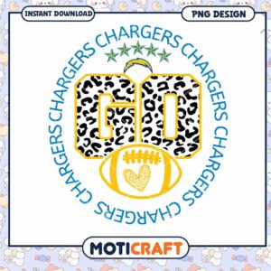 Chargers Go Leopard PNG Sublimation Chargers Go Leopard PNG Sublimation