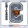 Chicago Bears Glitter PNG Design 1 Chicago Bears Glitter PNG Design