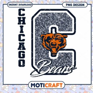 Chicago Bears Glitter PNG Design Chicago Bears Glitter PNG Design