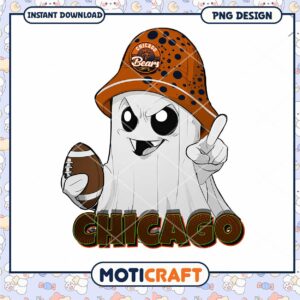 Chicago Bears Ghost PNG Design