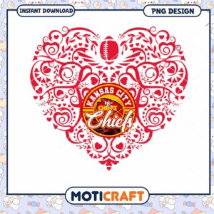 Kansas City Chiefs Heart PNG Design Kansas City Chiefs Heart PNG Design