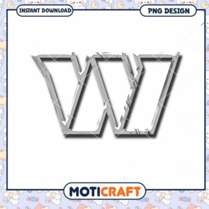 Silver Letter W PNG Design Silver Letter W PNG Design