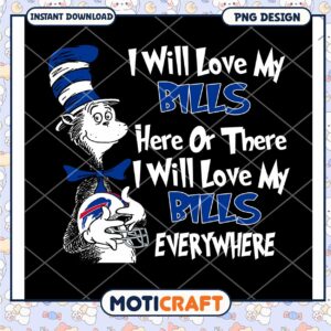 Bills Fan Cat PNG Sublimation Design Bills Fan Cat PNG Sublimation Design