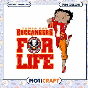 Tampa Bay Buccaneers Betty Boop PNG