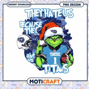 Tennessee Titans Grinch PNG Fun Holiday Design