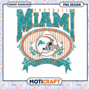 Miami Dolphins Football PNG Design Miami Dolphins Football PNG Design