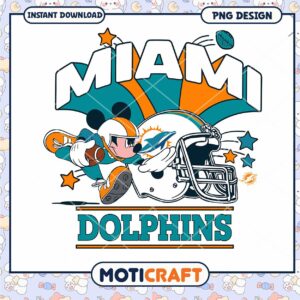 Mickey Miami Dolphins PNG Design Mickey Miami Dolphins PNG Design