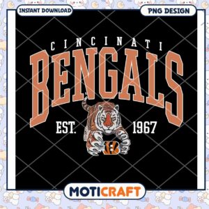 Cincinnati Bengals PNG Design 1967