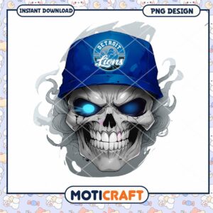 Detroit Lions Skull PNG Sublimation Detroit Lions Skull PNG Sublimation