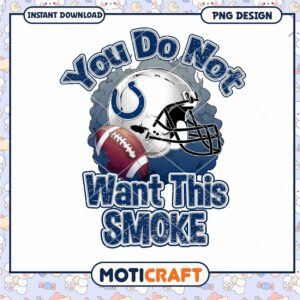 Colts Football Smoke PNG Design Colts Football Smoke PNG Design