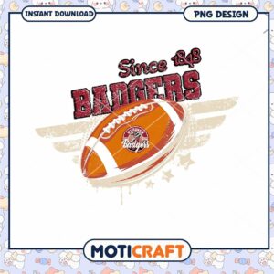 Wisconsin Badgers Football Since 1848 PNG Download Design