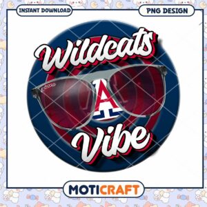 Wildcats Vibe Arizona Sunglasses PNG Design Download