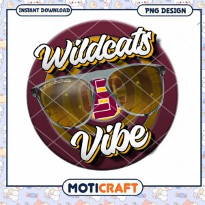 Wildcats Vibe Cool Sunglasses Design for Instant Use PNG