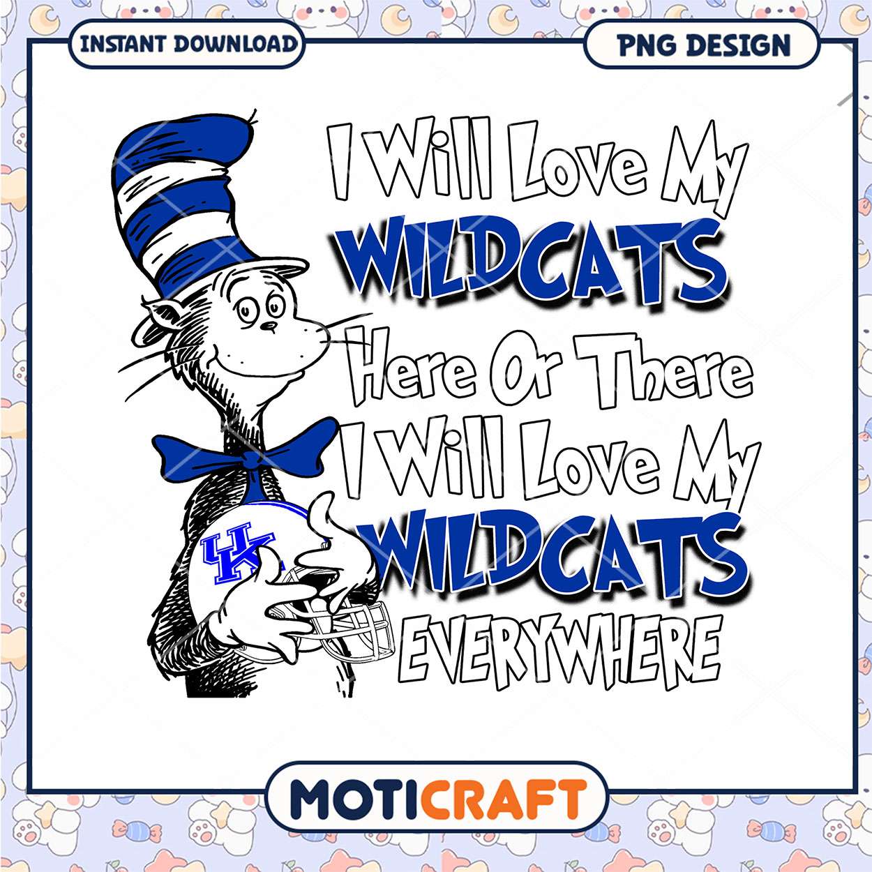 Wildcats Love Design for UK Fans Instant Download PNG Wildcats Love Design for UK Fans Instant Download PNG