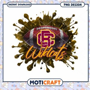 Wildcats Football PNG Graphic for Instant Download